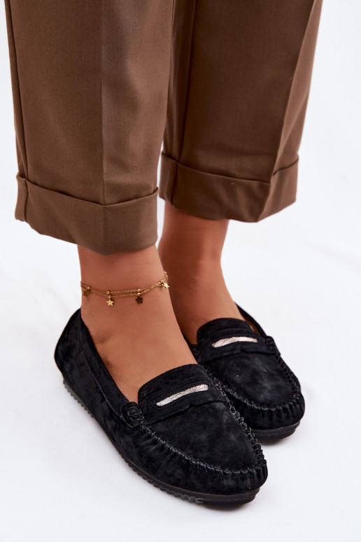 gelijk aan dames mocassinsOpturalnego van suèdeu S.Barski LR61-7029 zInart