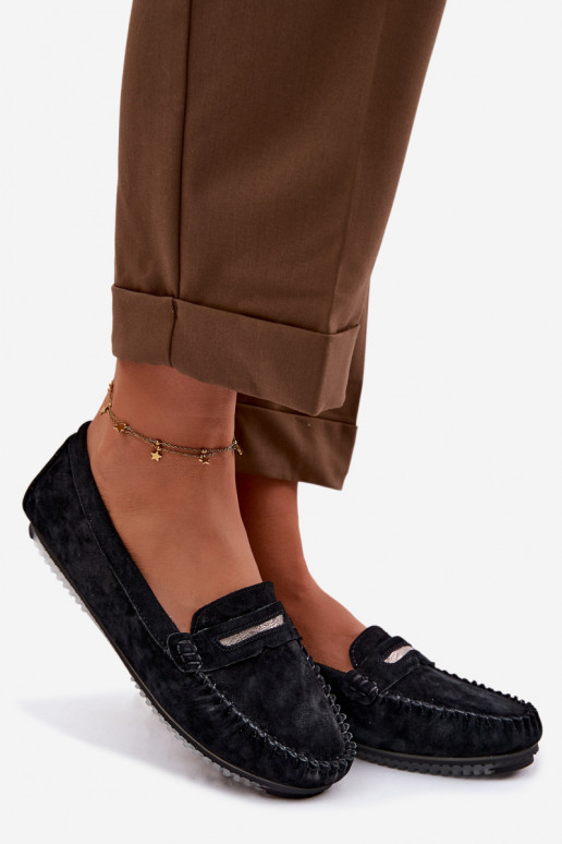 gelijk aan dames mocassinsOpturalnego van suèdeu S.Barski LR61-7029 zInart