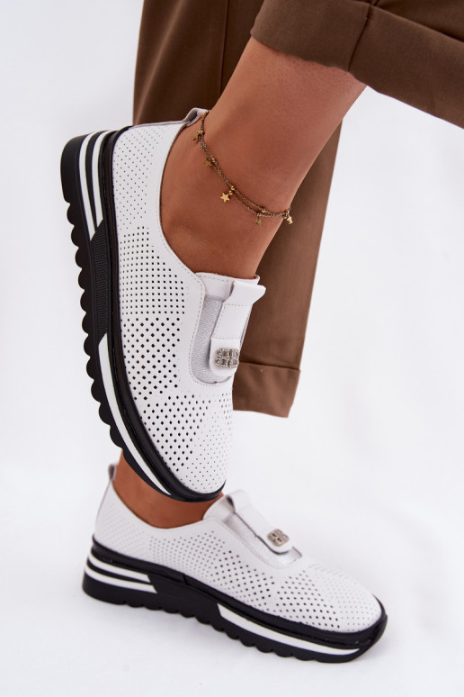 Persistent model schoenen DamesOpturalnej Skóry S.Barski LR61-7092 Initte kleur