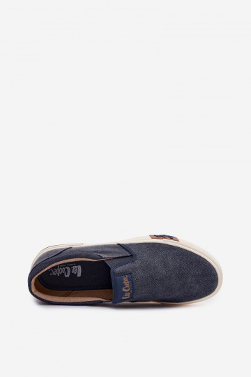Heren vrijetijdssportschoenen Lee Cooper LCIN-26-02-4088 Slip On donkerblauwe kleur 2
