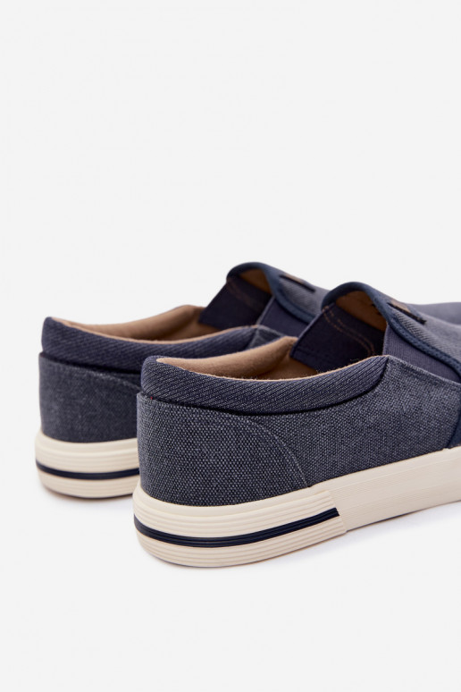 Sneakers Vrijetijdsschoenen voor heren Aantrekken Lee Cooper LCIN-26-02-4088 donkerblauIn