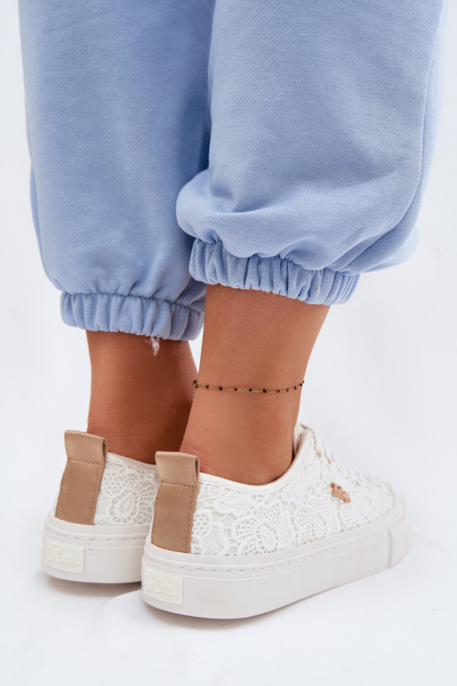 Vrijetijdsschoenen met kant Lee Cooper LCIN-26-02-4060 Initte kleur