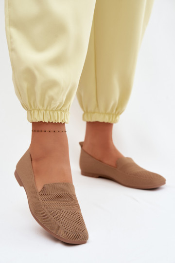 materiaal dames mocassins bruine kleur Dorielle 2