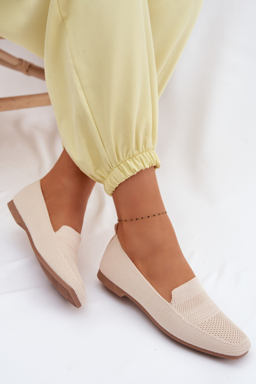 materiaal dames mocassins ivoor Dorielle