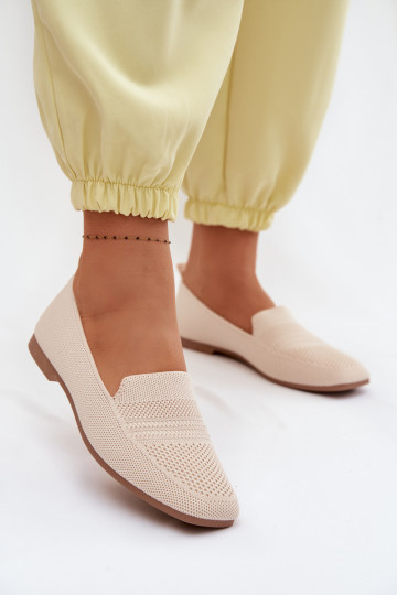 materiaal dames mocassins ivoor Dorielle 2