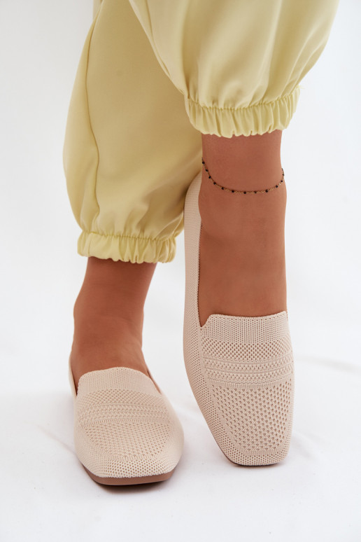 materiaal dames mocassins ivoor Dorielle