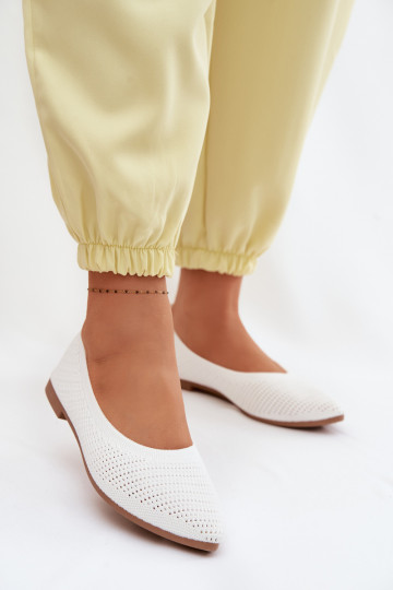 Gaas Ballerinas van stof Dames Initte kleur Sarina