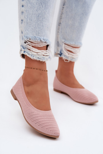 Gaas Ballerinas van stof Dames roze Sarina 2