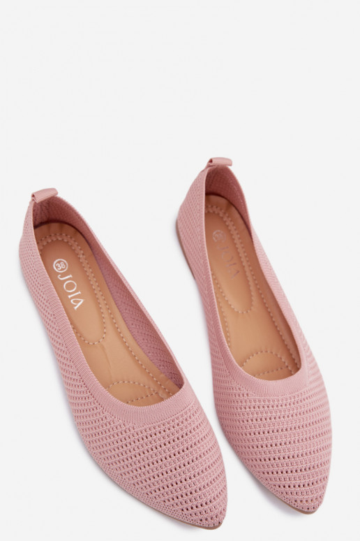 Gaas Ballerinas van stof Dames roze Sarina