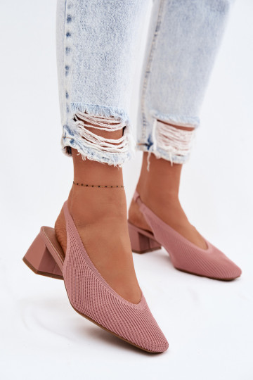 materiaal Dames sandalen met hakken roze Het heeftrcelle 2