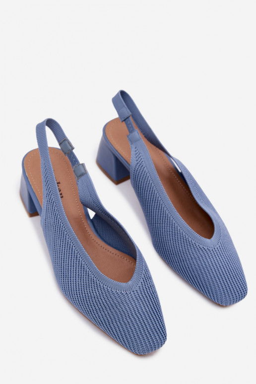materiaal Dames sandalen met hakken blauIn Het heeftrcelle