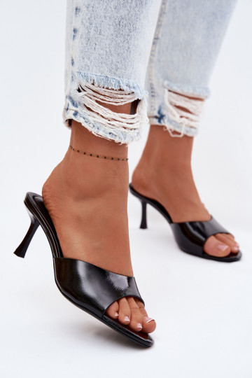 met lakeffect SlippersImitacji Skóry met dunne hakken zInart Melissea 2