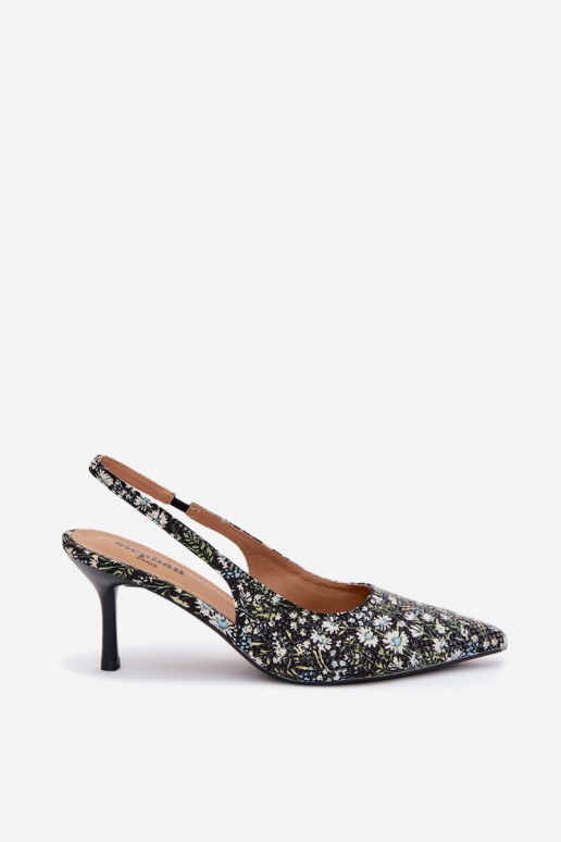 Versierd Dames sandalen met dunne hakken met bloemen zInart Olivelle