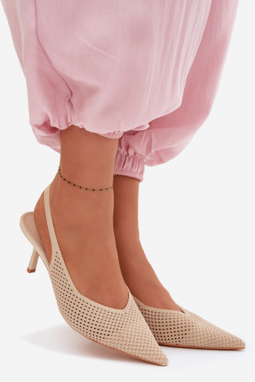 Dames sandalenGaasgo Het heeftteriaalu met dunne hakken beige Emiliana 2