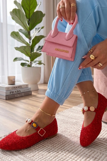 Rode ballerina's met...