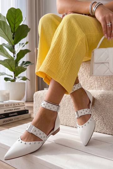 Witte ballerina's met... 2