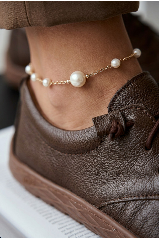 Leren dames schoenen Barefoot Zazoo 10189 chocolade kleur