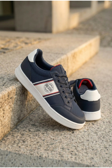Heren sneakers donkerblauwe kleur