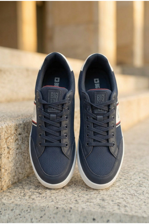 Heren sneakers donkerblauwe kleur