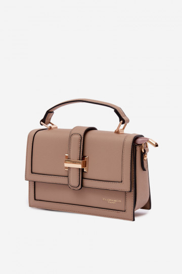 Handtas Postbode Donkerbeige Nelsera 2