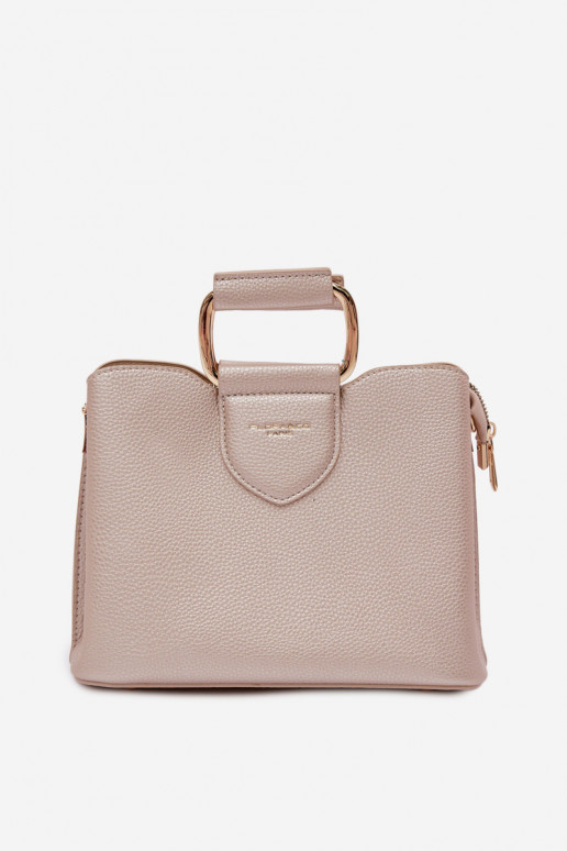 Handtas Een stam Klein van ecoleer gouden kleur Lorielle