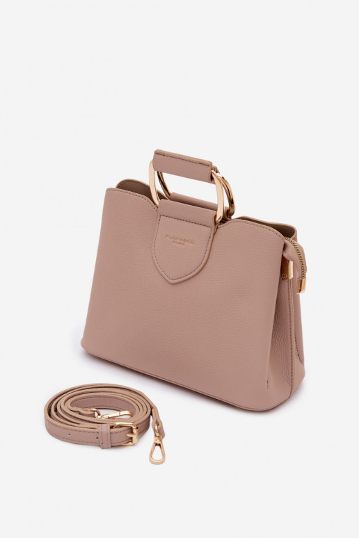 Handtas Een stam Klein van ecoleer Donkerbeige Lorielle