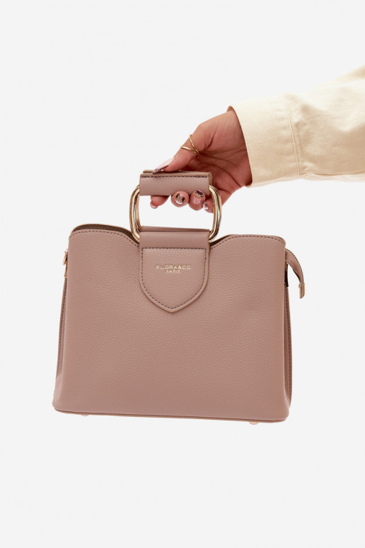 Handtas Een stam Klein van ecoleer Donkerbeige Lorielle