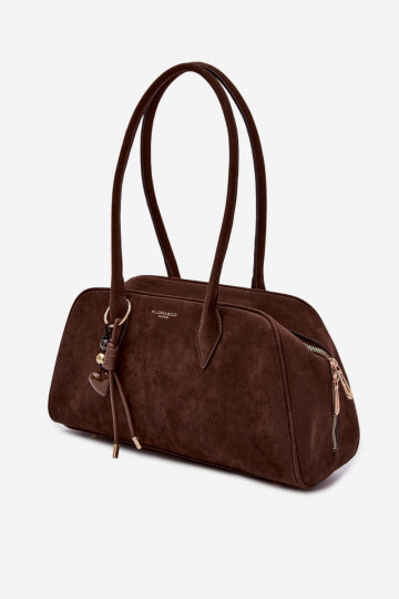 van eco-suèdeoIna HandtasBrelokiem CzekoladoIna Noelia 2