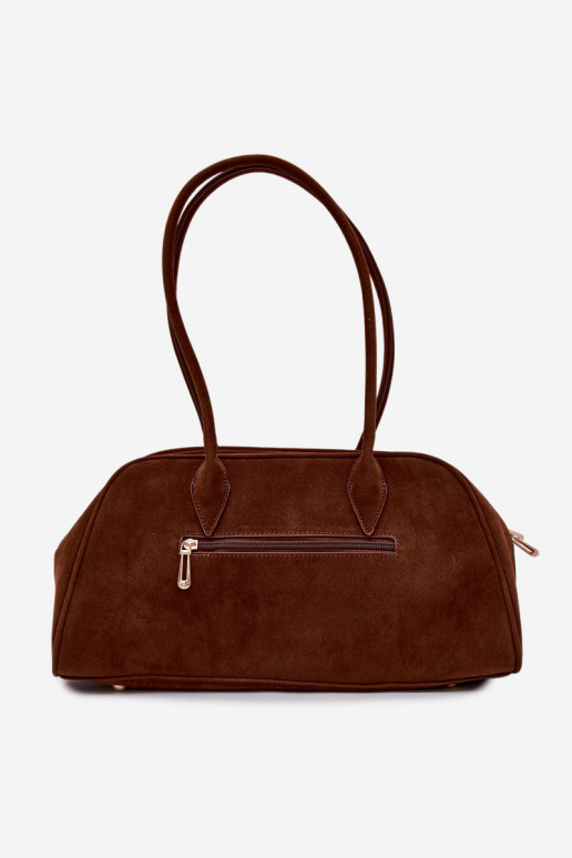 van eco-suèdeoIna HandtasBrelokiem bruine kleur Noelia
