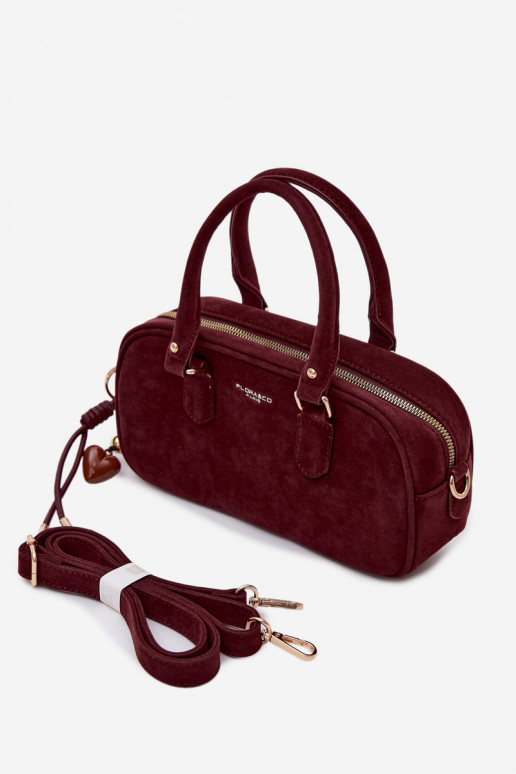 Handtas Typu Een stam Kleinvan eco-suèdeu bordeaux Annelle