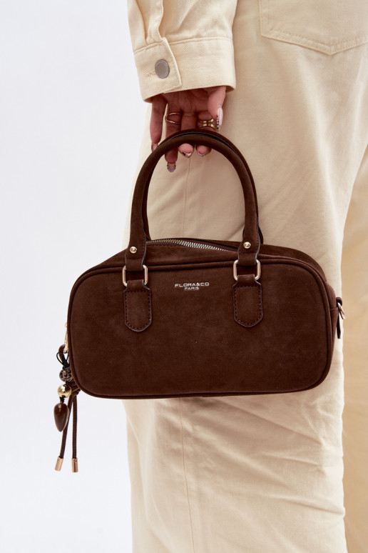 Handtas Typu Een stam Kleinvan eco-suèdeu CzekoladoIna Annelle