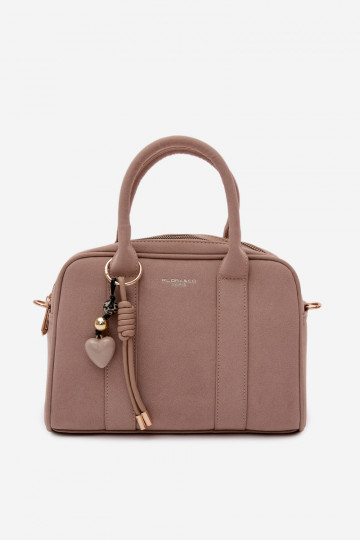 Handtas Typu Een stam van eco-suèdeoInaBrelokiem ivoor Sorielle