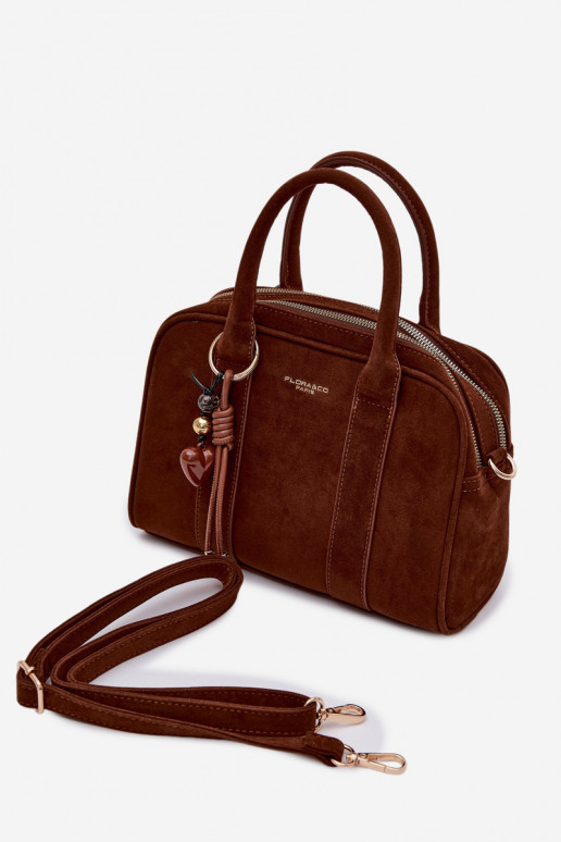 Handtas Typu Een stam van eco-suèdeoInaBrelokiem bruine kleur Sorielle