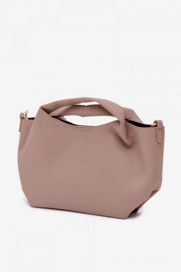 Tas van synthetisch leer in ivoorkleur Corisse 2
