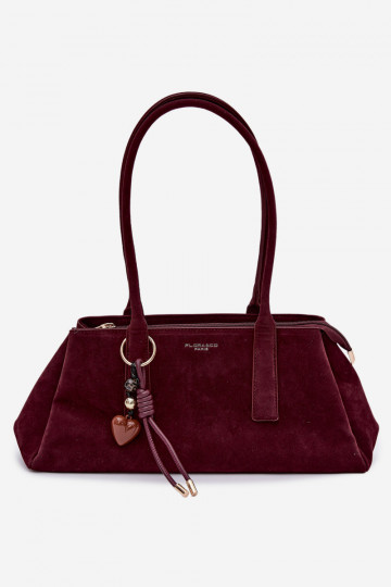 van eco-suèdeoIna HandtasBrelokiem bordeaux Nelina