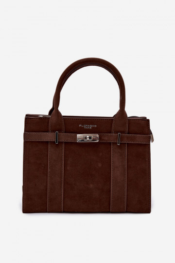 Handtas Typu Een stamImitacji van suèdeu CzekoladoIna Noressa