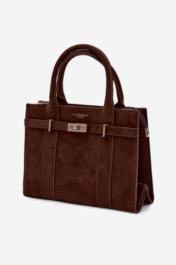 Handtas Typu Een stamImitacji van suèdeu CzekoladoIna Noressa 2
