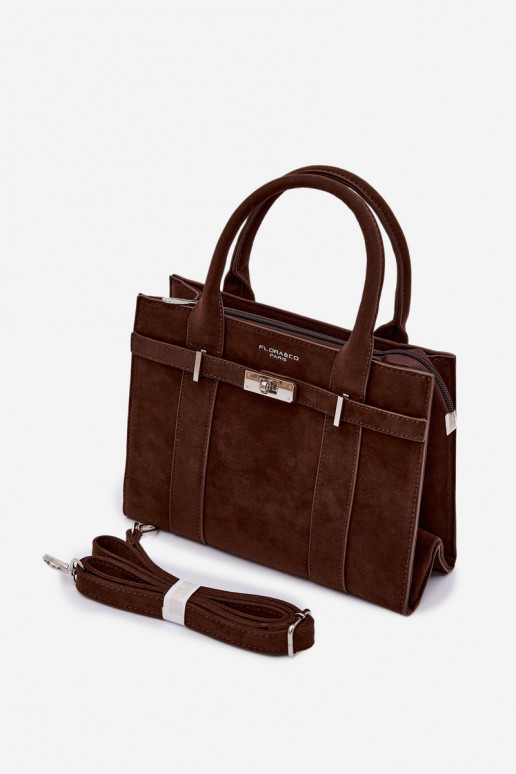 Handtas Typu Een stamImitacji van suèdeu CzekoladoIna Noressa