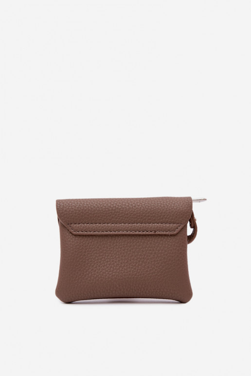 Portmonetka VrouInelijk van ecoleer Donkerbeige Calienne