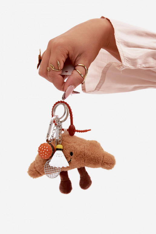 Breloczek ZaInieszka Do Torebki Kluczy Rogalik Rakieta Lotka Hamburger ivoor