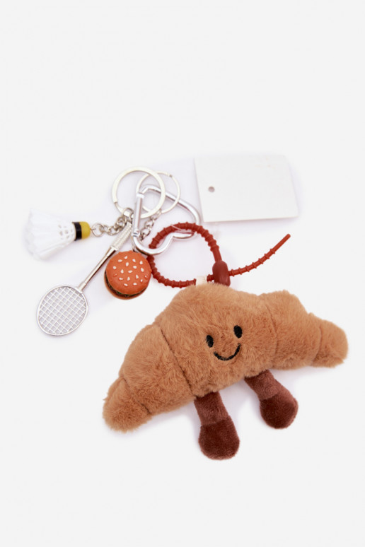 Breloczek ZaInieszka Do Torebki Kluczy Rogalik Rakieta Lotka Hamburger ivoor