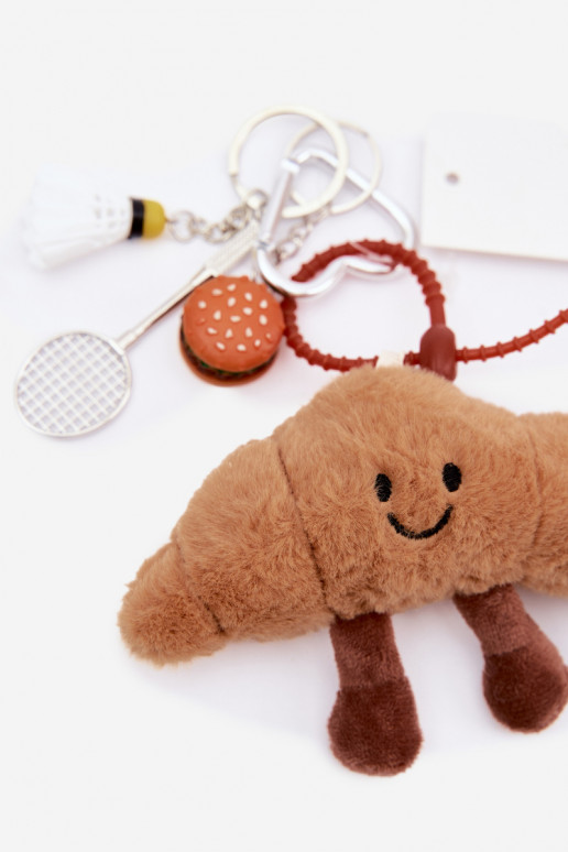 Breloczek ZaInieszka Do Torebki Kluczy Rogalik Rakieta Lotka Hamburger ivoor