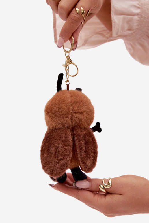 Sleutelhanger toeristenbij, bruin