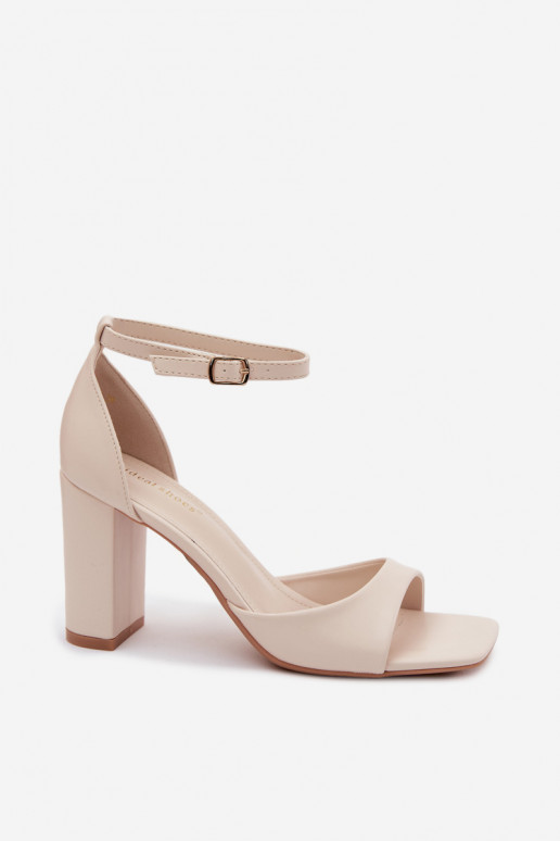 Damessandalen met hoge hakkenImitacji Skóry ivoor Melvra