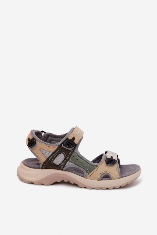 Grijze dames sandalen in sportieve stijl Morenia