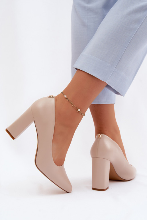 Hakken van kunstleer Sergio Leone PB216 ivoorkleur