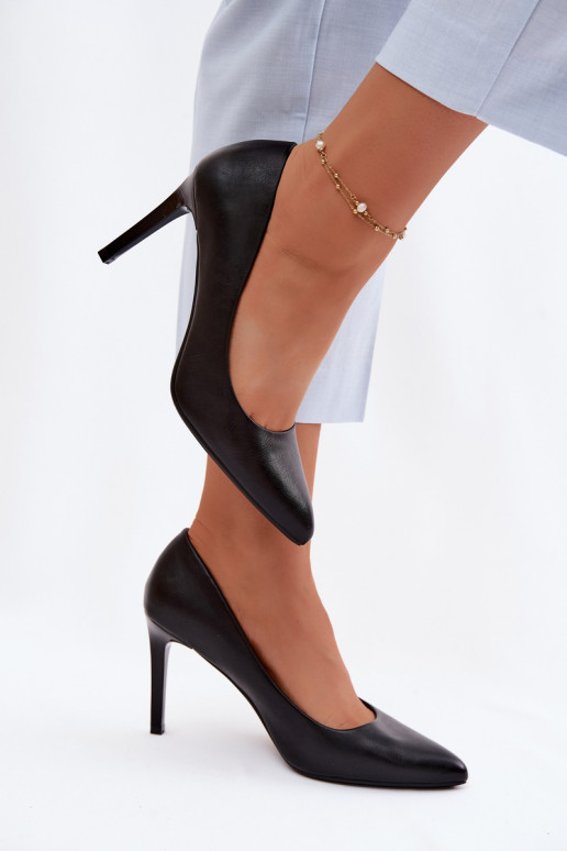 Hakken van kunstleer Sergio Leone 1339 zwarte kleur