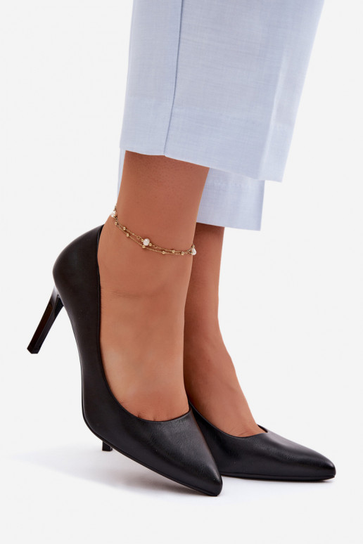 Hakken van kunstleer Sergio Leone 1339 zwarte kleur