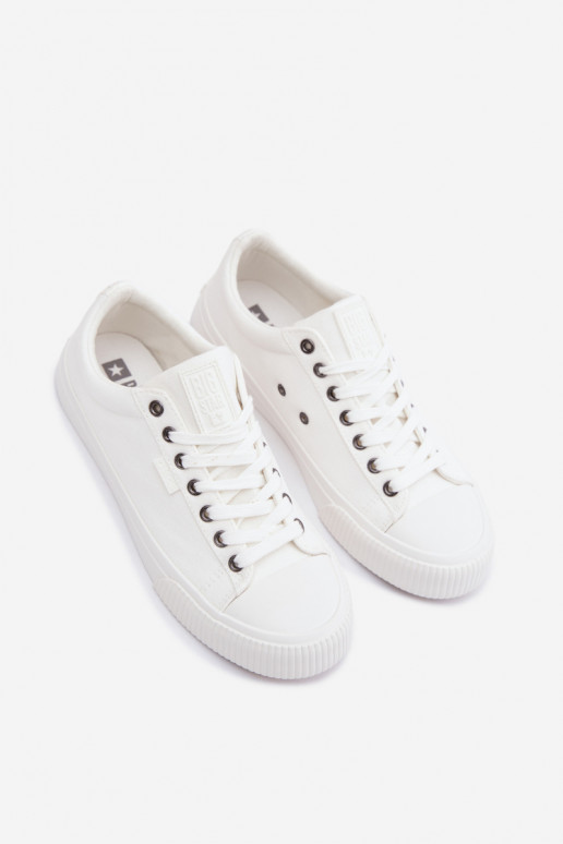 Heren lage vrijetijdsschoenen witte kleur