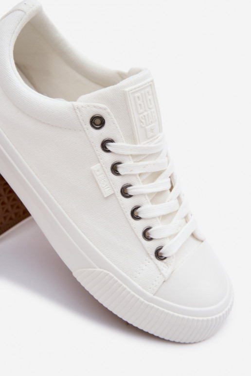 Heren lage vrijetijdsschoenen witte kleur